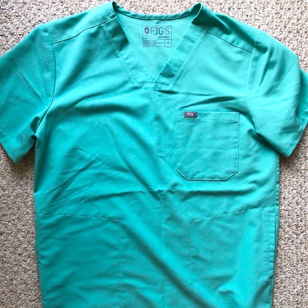 Figs scrubs shirt & pant set Surgical Green